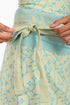 Embroidered linen belt